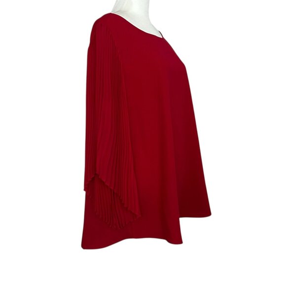 Alfani Accordion Pleated Bell 3/4 Sleeve Blouse Top (10) - Picture 3 of 11